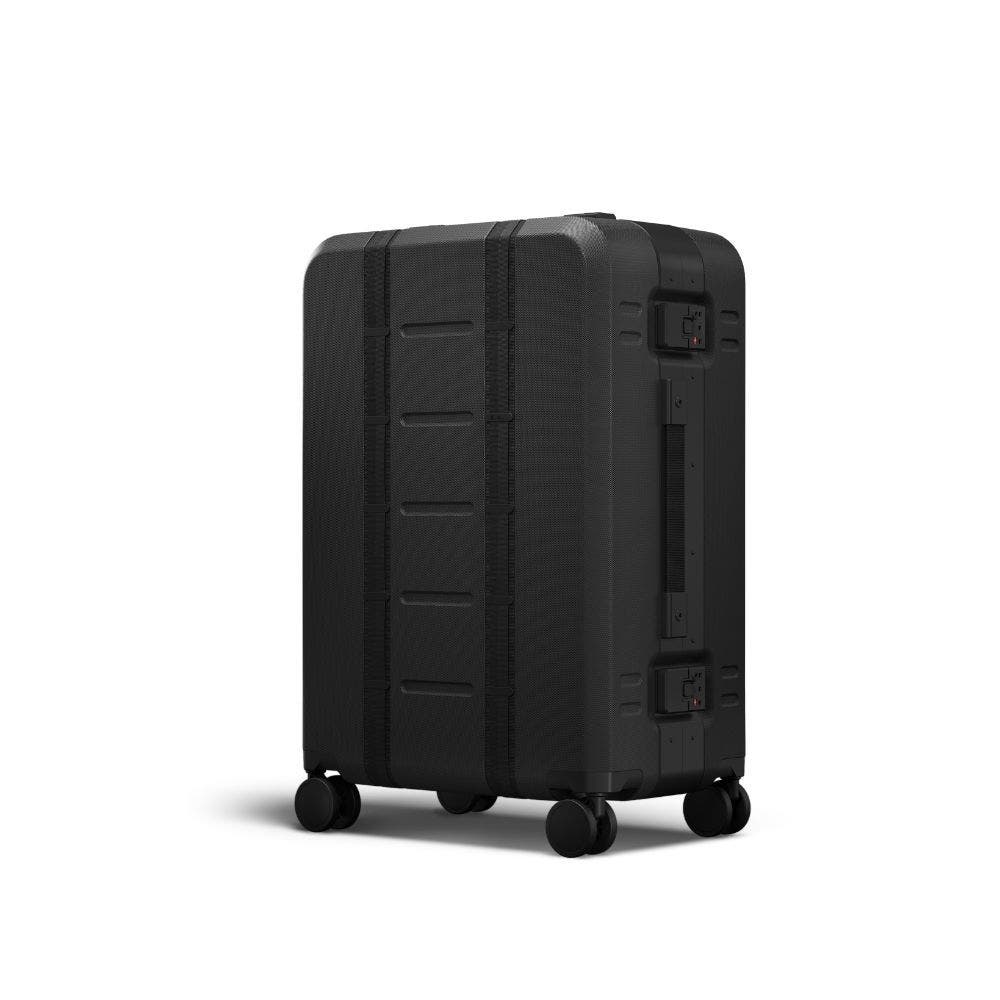 D_b_ Ramverk Pro Hardside 25 Inch Checked Luggage Spinner with Buckle Closure, Main, color, Black Out
