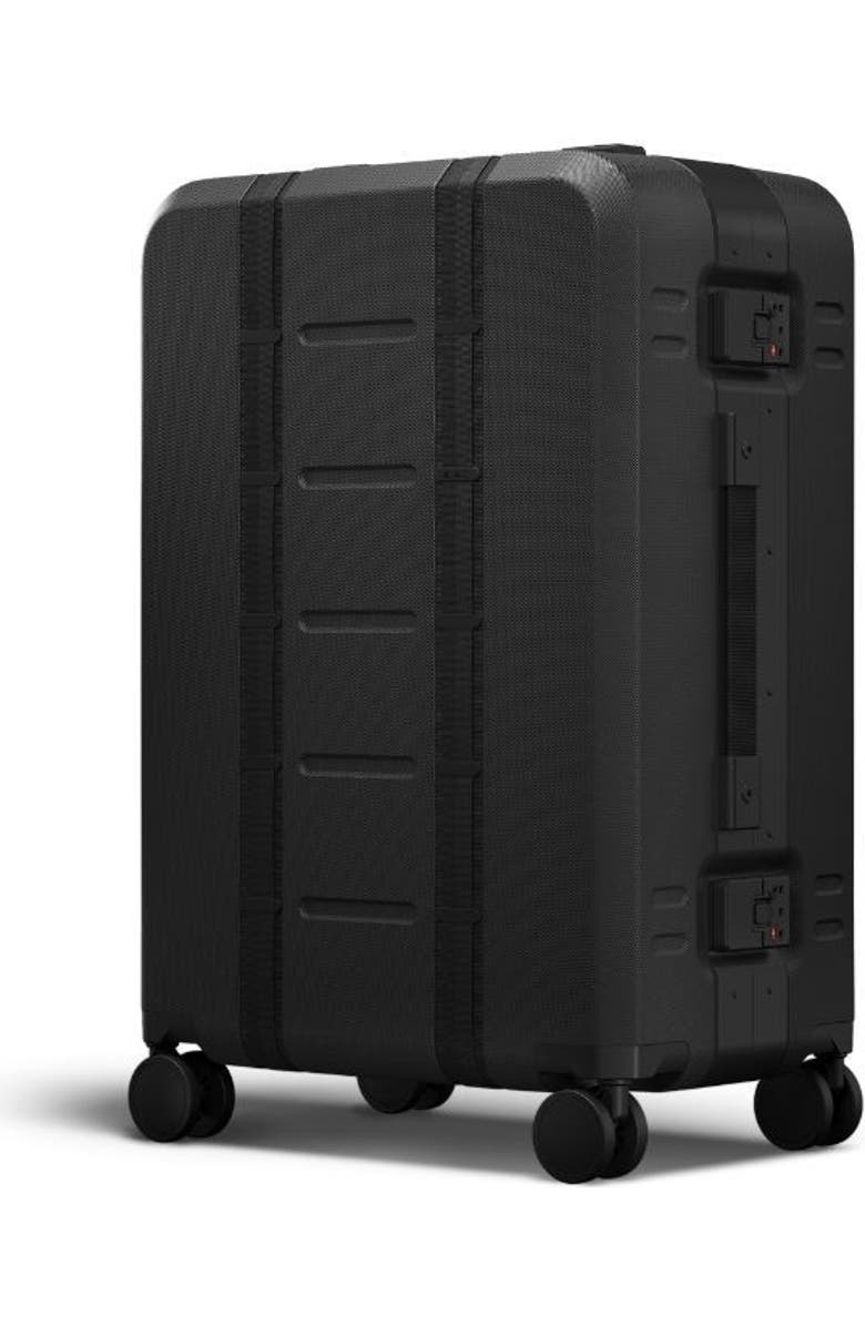 D_b_ Ramverk Pro Hardside 25 Inch Checked Luggage Spinner with Buckle Closure, Main, color, Black Out
