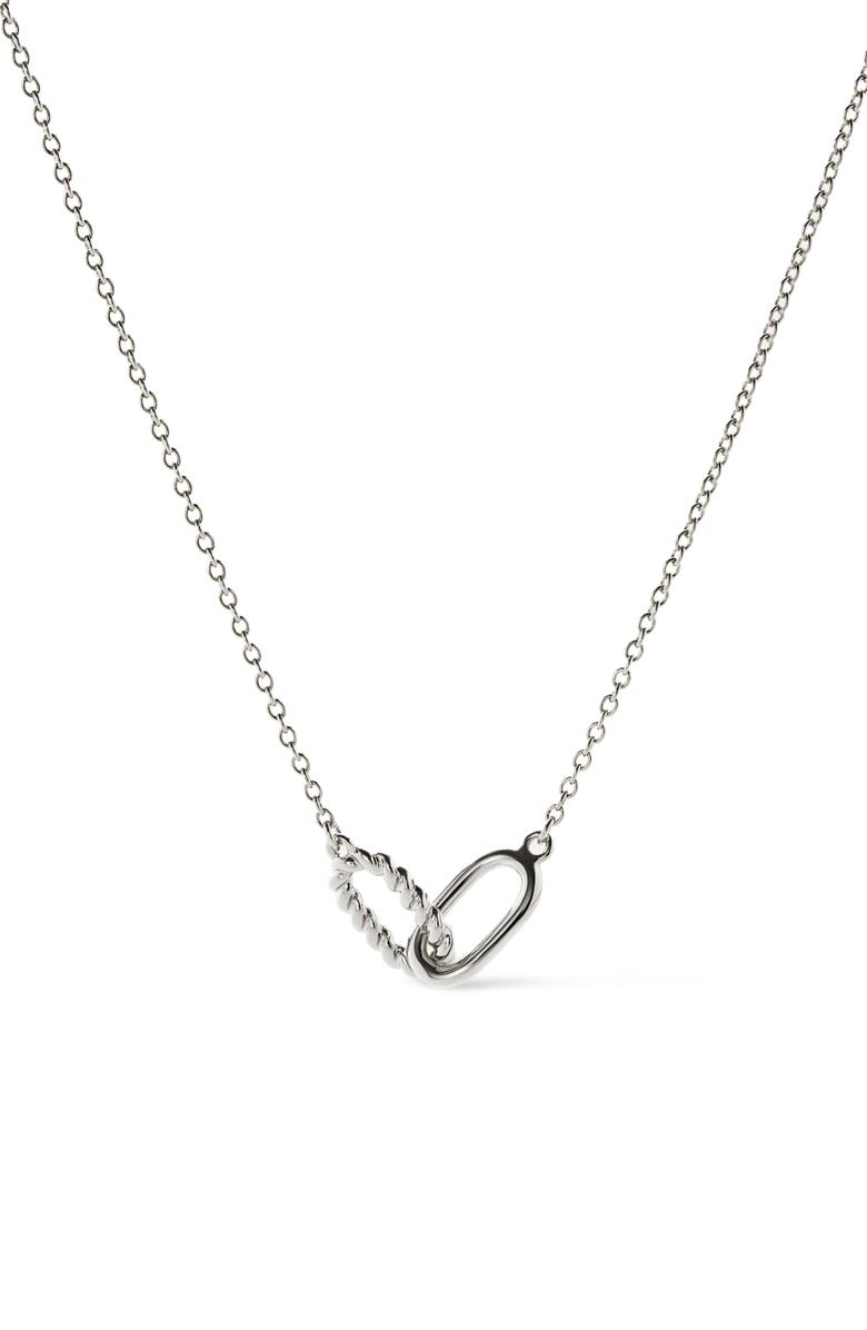 Ana Luisa Pendant Necklace - Juniper Silver, Main, color, Silver