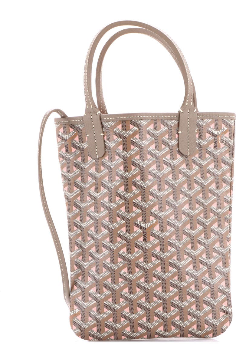 Pre-Owned Goyard Poitiers Tote Claire Voie Coated Canvas Mini, Main, color, Neutral