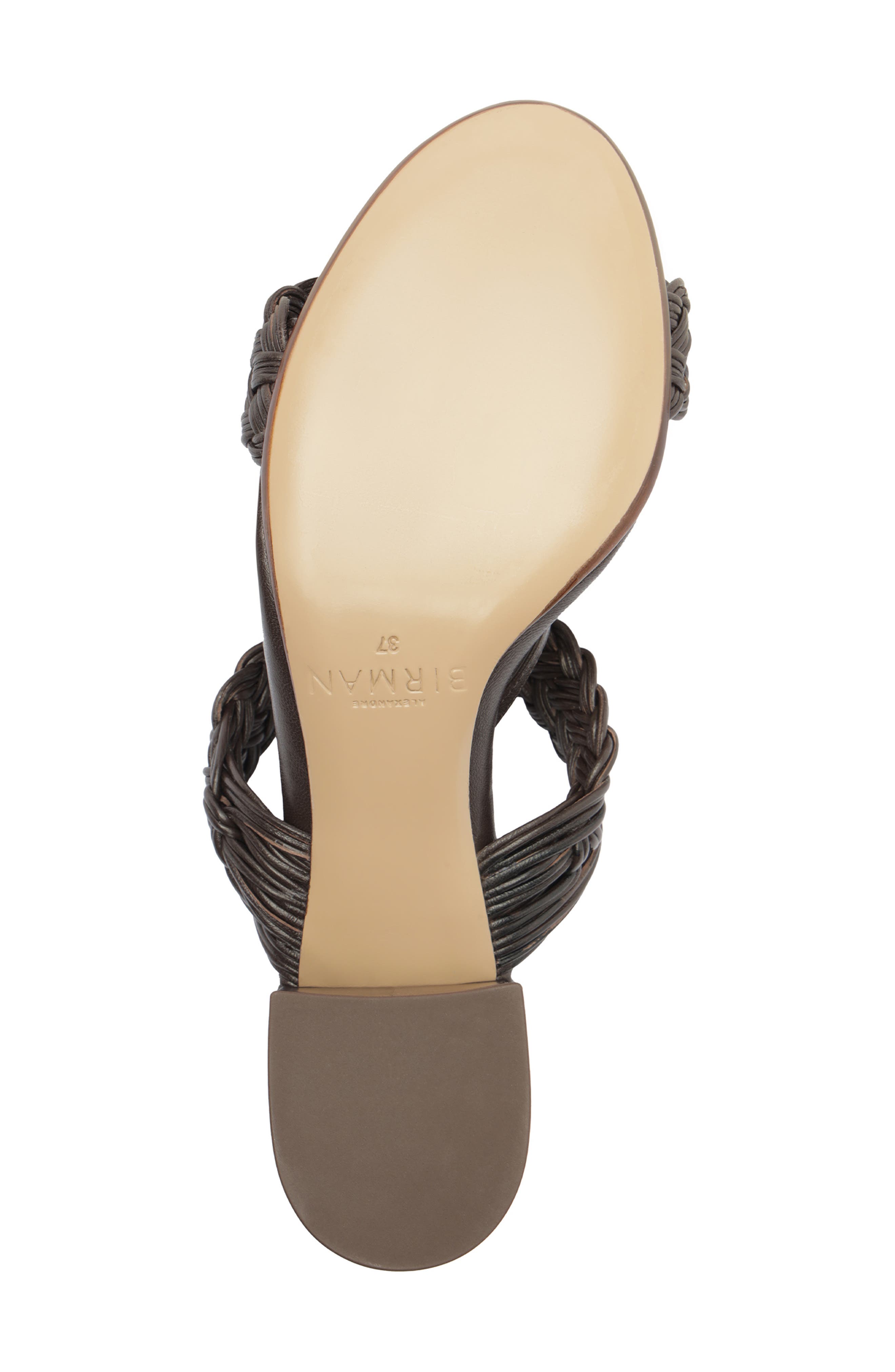 Thalia Leather Sandal, Alternate, color, DARK BROWN