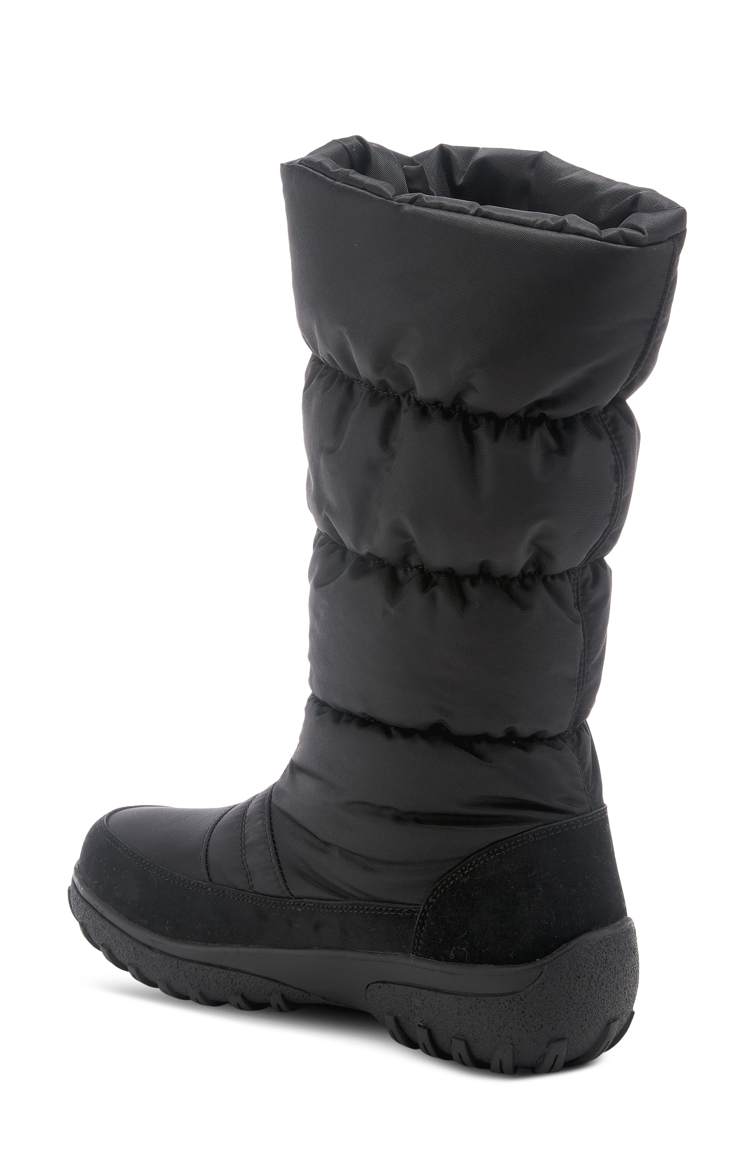 Flexus by Spring Step Asheville Waterproof Faux Shearling Lined Quilted Boot, Alternate, color, 