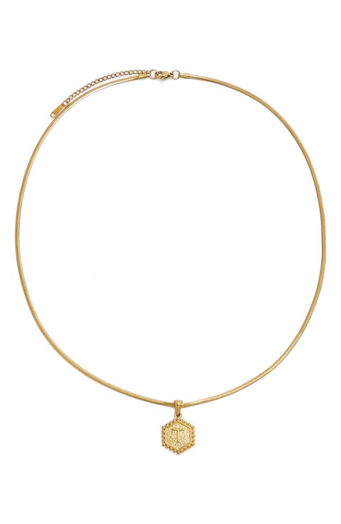 Initial Pendant Necklace