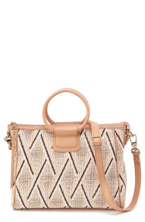 Medium Sheila Raffia Satchel