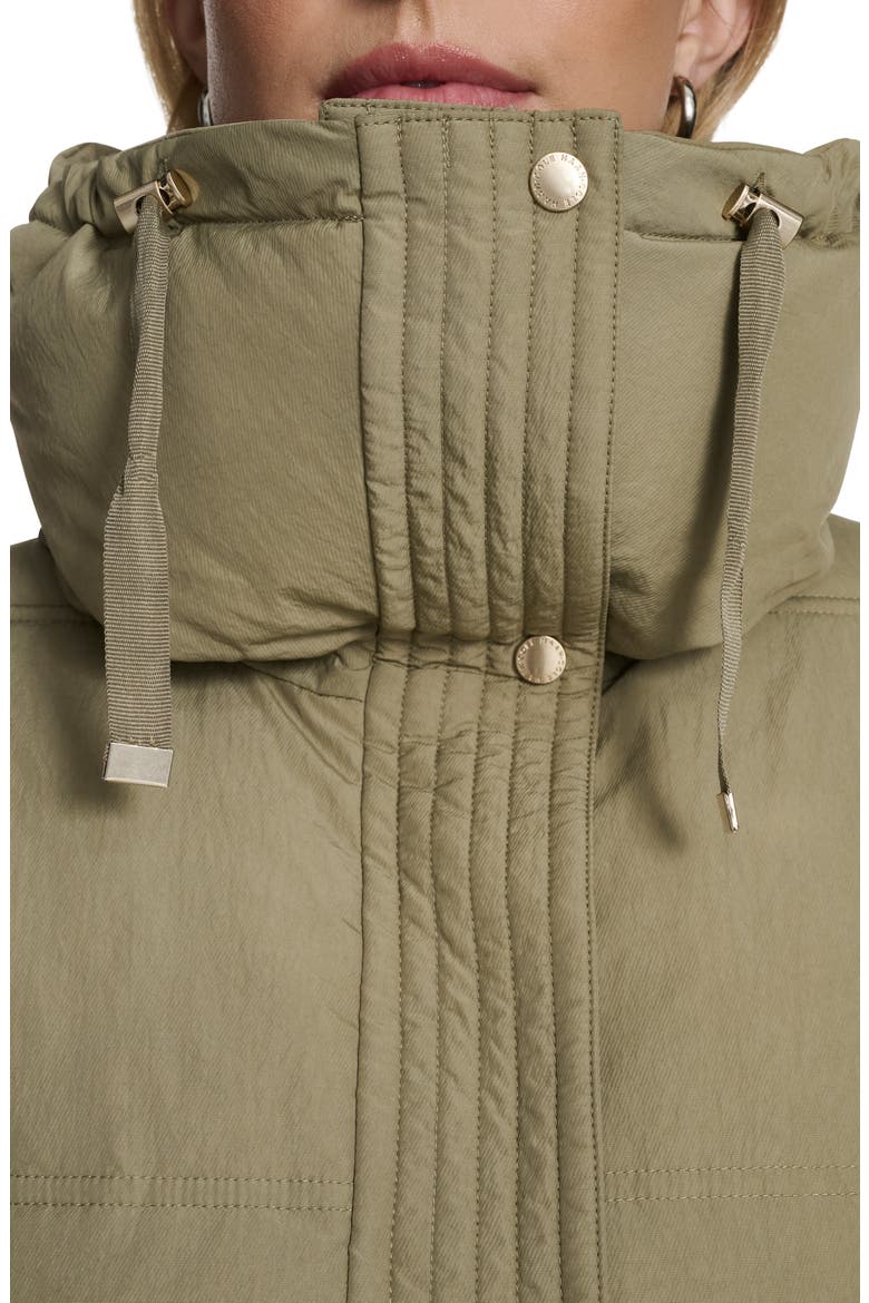 Stand Collar Nylon Twill Insulated Jacket, Alternate, color, SAGE
