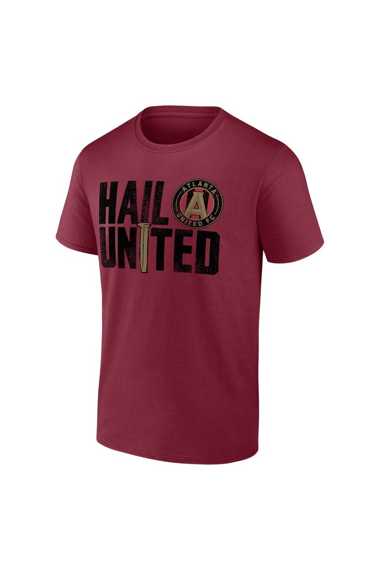 Men's Fanatics Branded Red Atlanta United FC Iconic Team Chant T-Shirt, Alternate, color, Red
