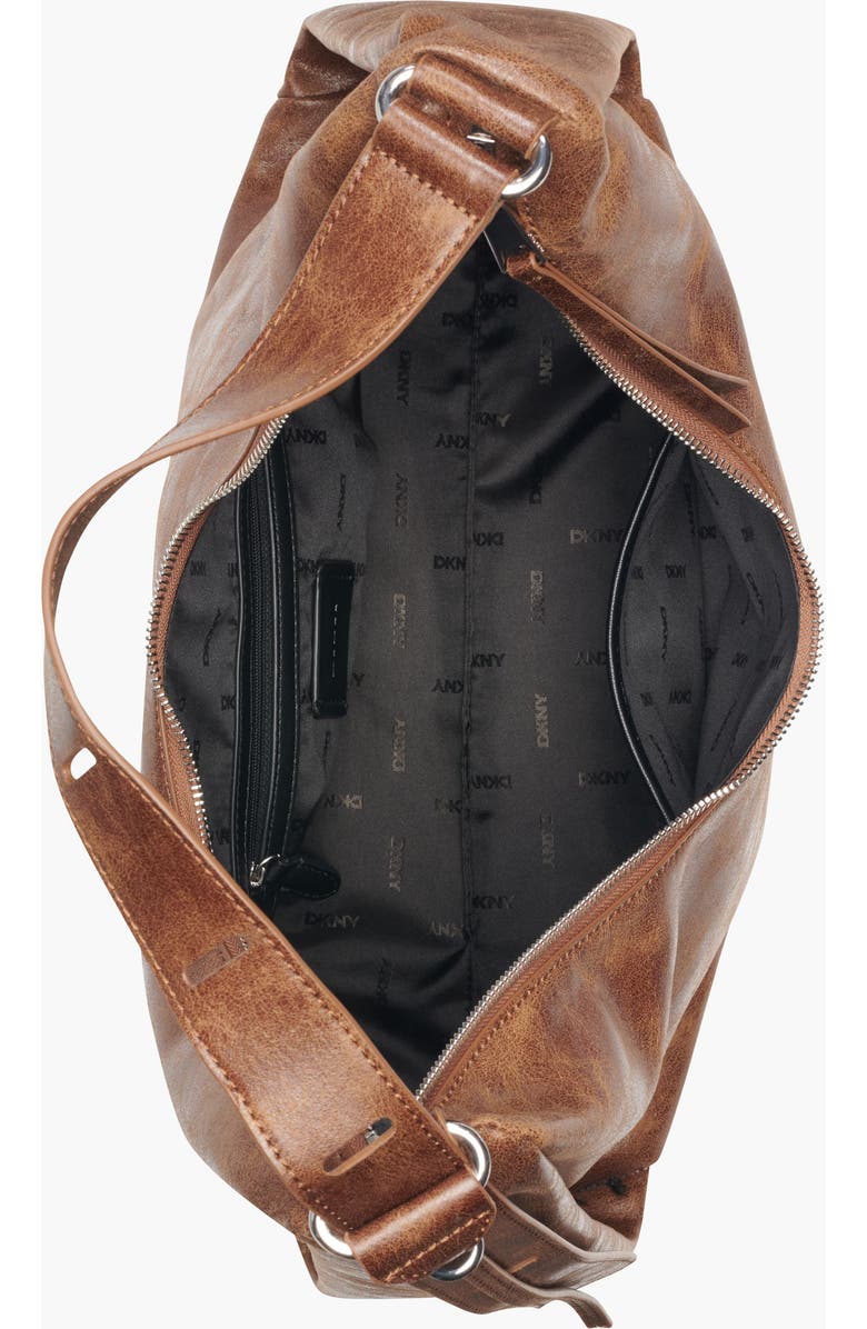 DKNY Elicia Large Hobo, Alternate, color, Walnut
