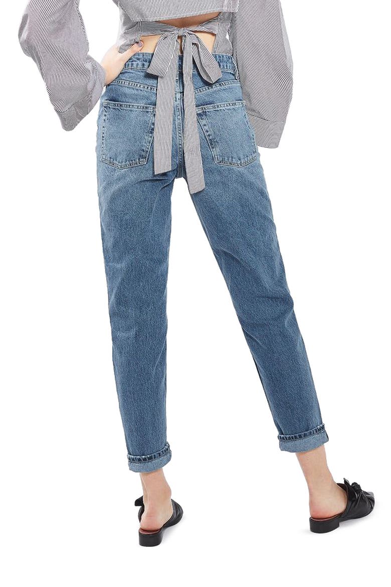 Mom Jeans, Alternate, color, LIGHT DENIM