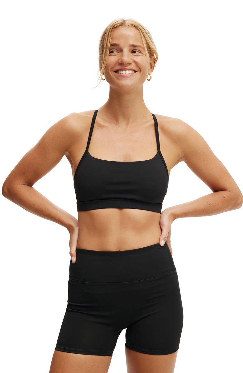 COTTON ON BODY Women's Active 365 Keyhole Crop, Main, color, Black