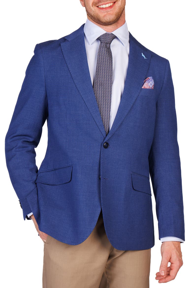 Birdseye Dobby Sport Coat, Alternate, color, NAVY