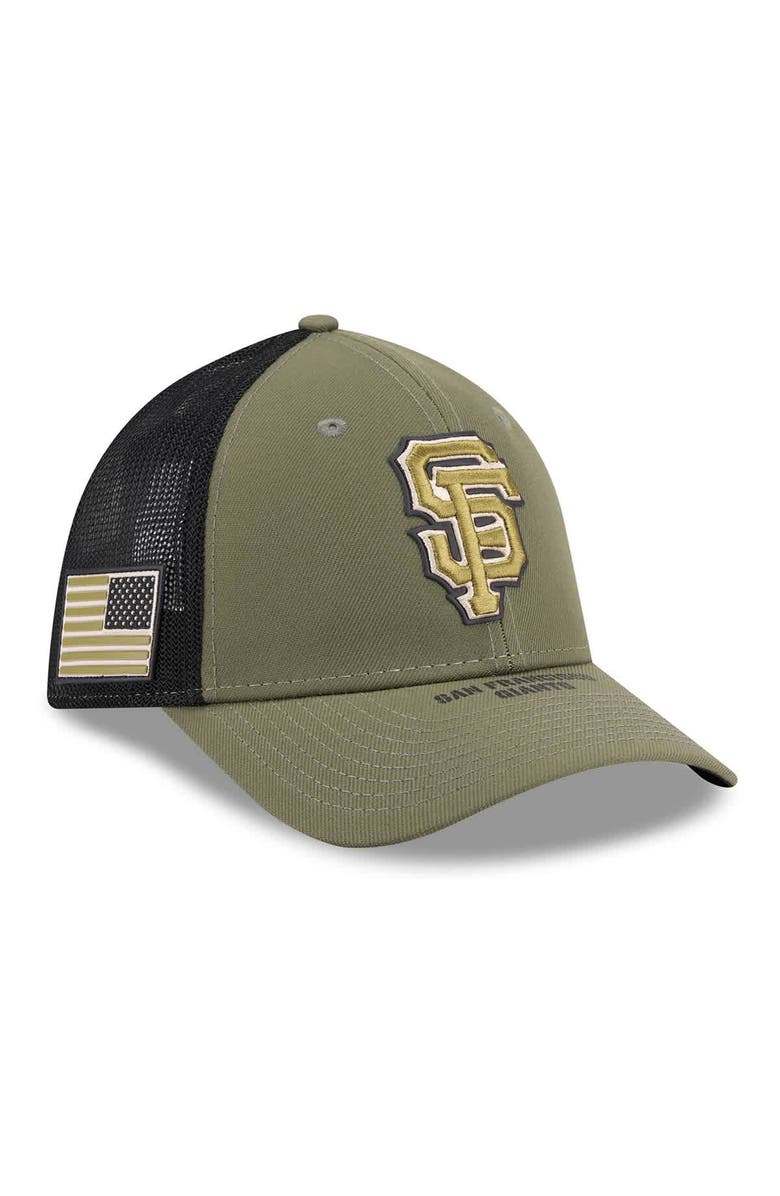 New Era Men's New Era  Olive San Francisco Giants 2026 Armed Forces Day 39THIRTY M-Crown Flex Hat, Main, color, Olive
