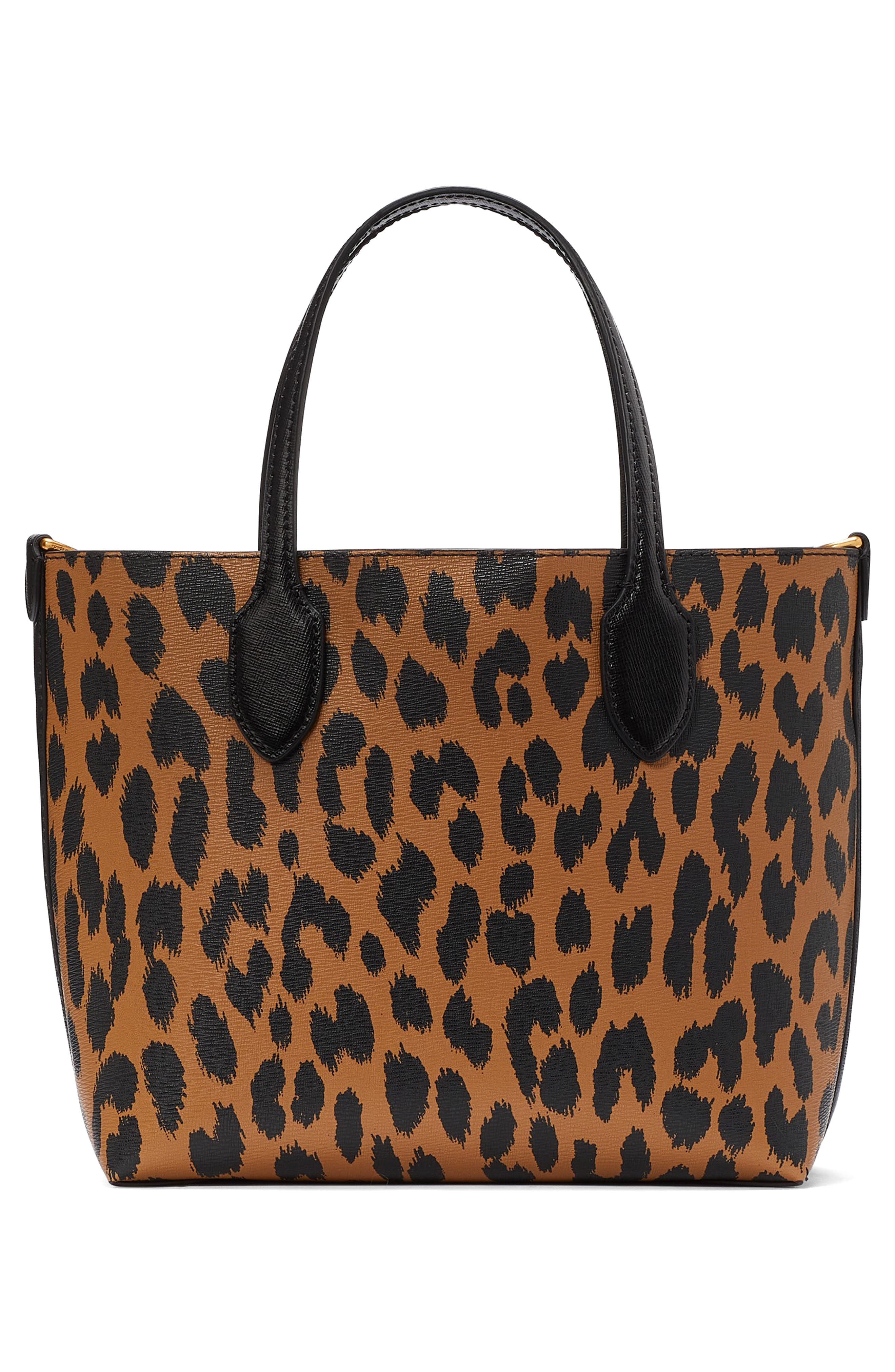 Kate Spade New York bleecker modern leopard print tote, Alternate, color, 