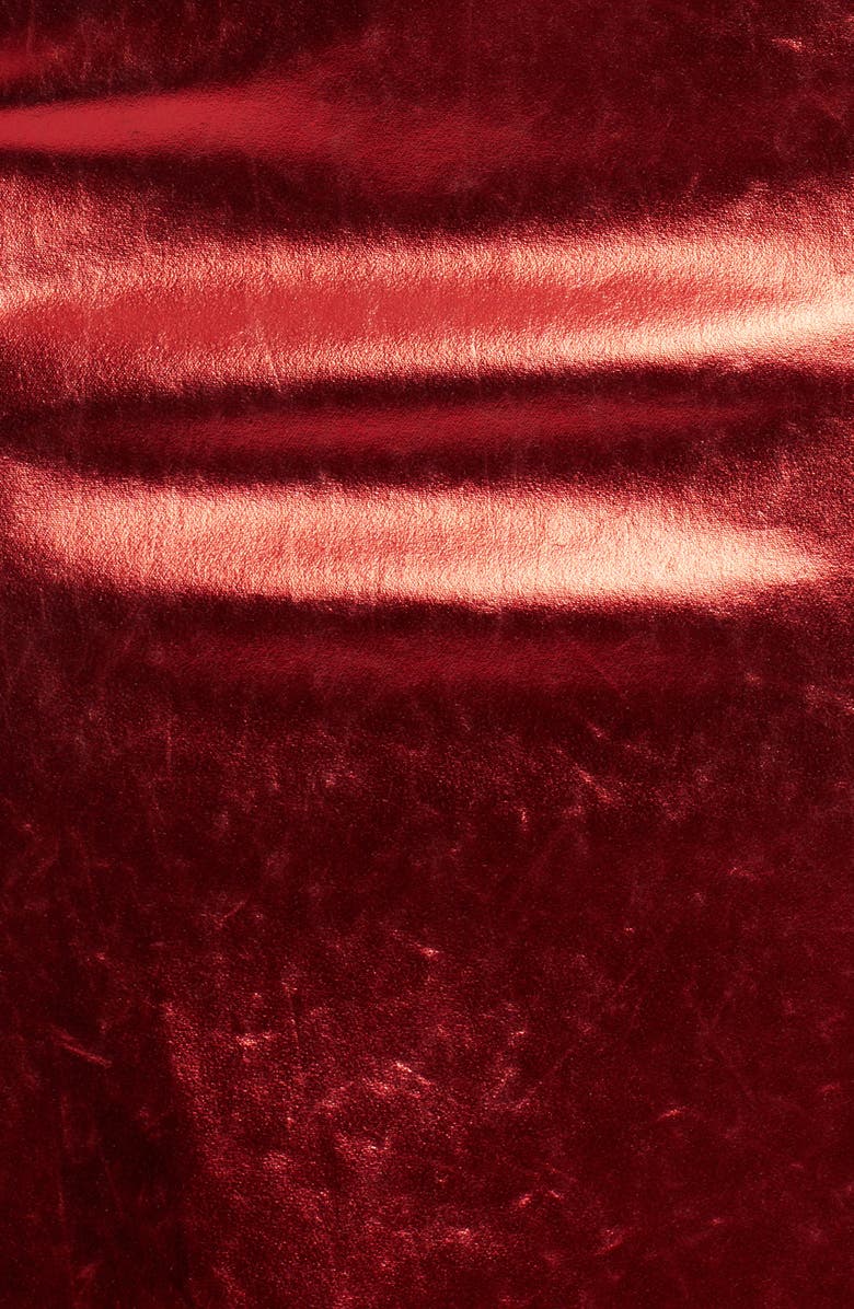 Dolce&Gabbana Laminated Bustier Sheath Dress, Alternate, color,