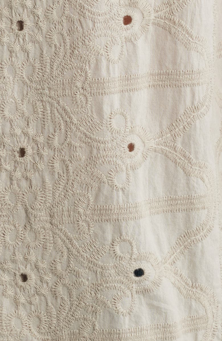 NN07 Julio 5392 Eyelet Embroidered Camp Shirt, Alternate, color, Fog