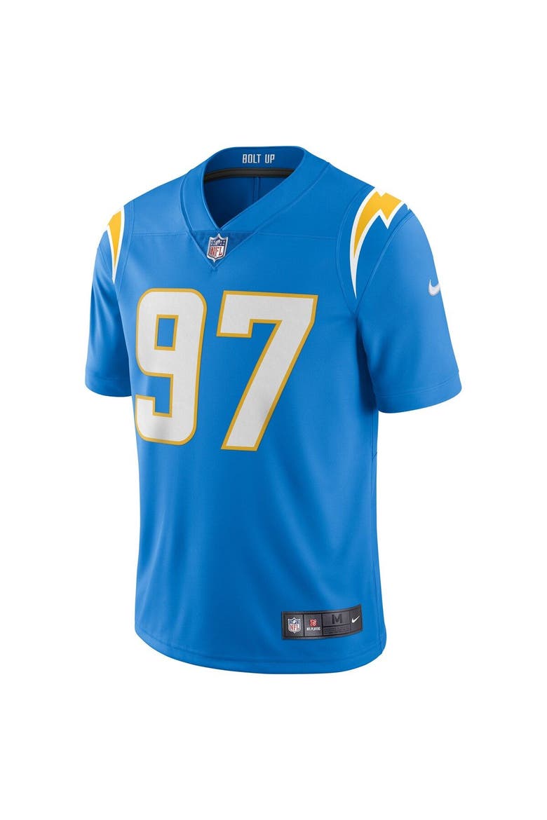 Men's Nike Joey Bosa Powder Blue Los Angeles Chargers Vapor Limited Jersey, Alternate, color, Powder Blue
