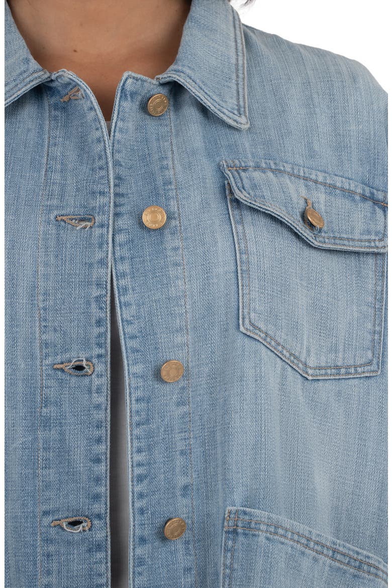 Adelyn Denim Jacket, Alternate, color, LIGHT WASH