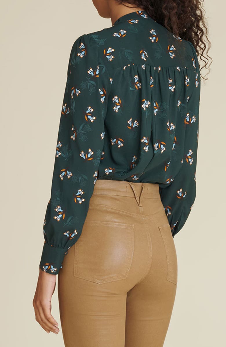 Veronica Beard Abbie Floral Blouse, Alternate, color,