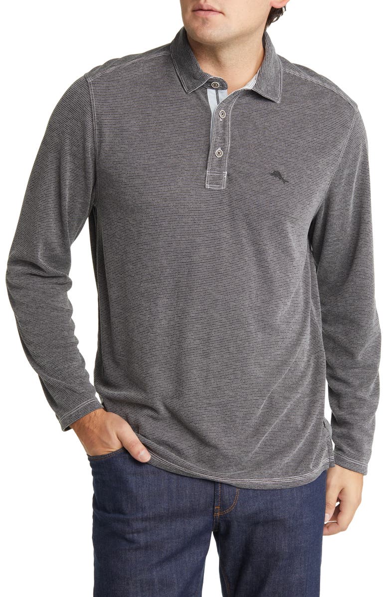 Tommy Bahama Paradise Cove Stripe Long Sleeve Polo, Main, color,