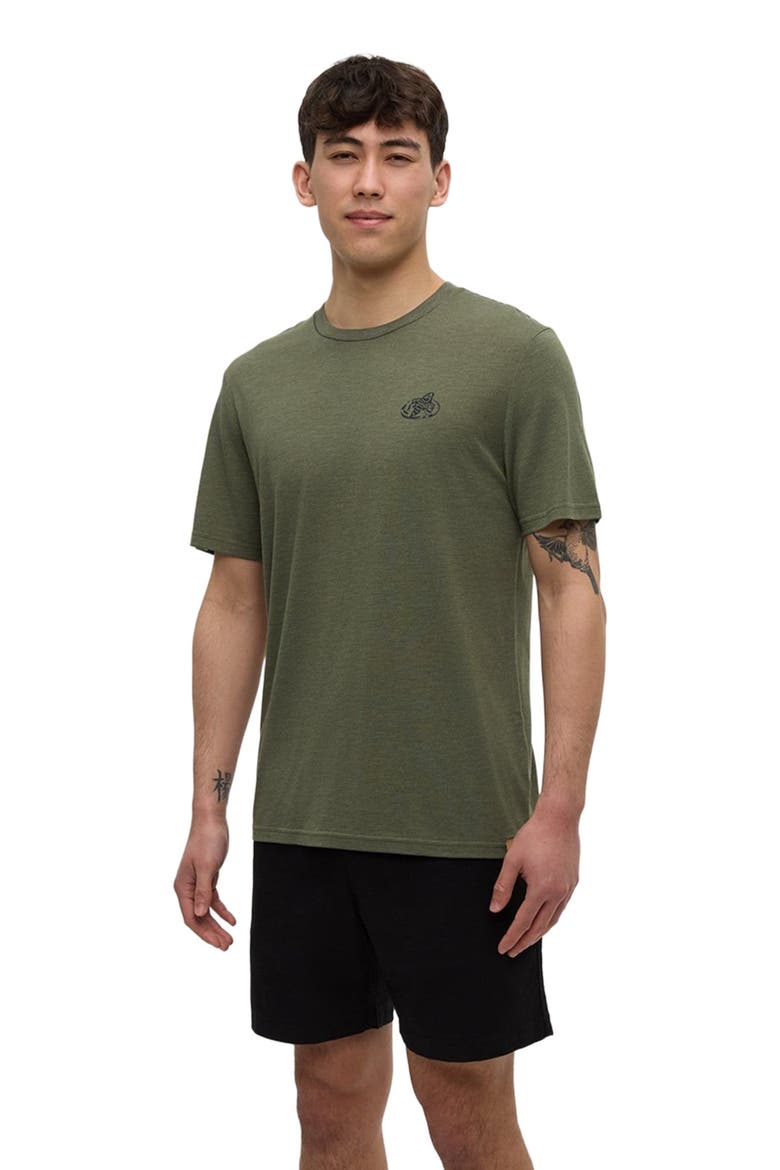 Have You Seen Him Floatie T-Shirt, Alternate, color, DeepOliveHeather/MidnightBlue