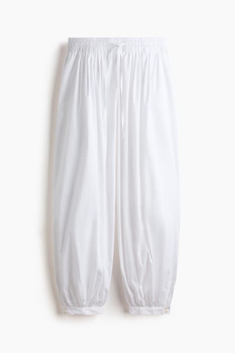 Cotton Balloon Trousers