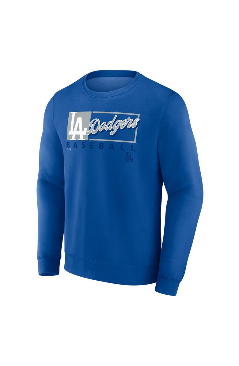 FANATICS Men's Fanatics Royal Los Angeles Dodgers Focus Fleece Pullover Sweatshirt, Alternate, color, Royal