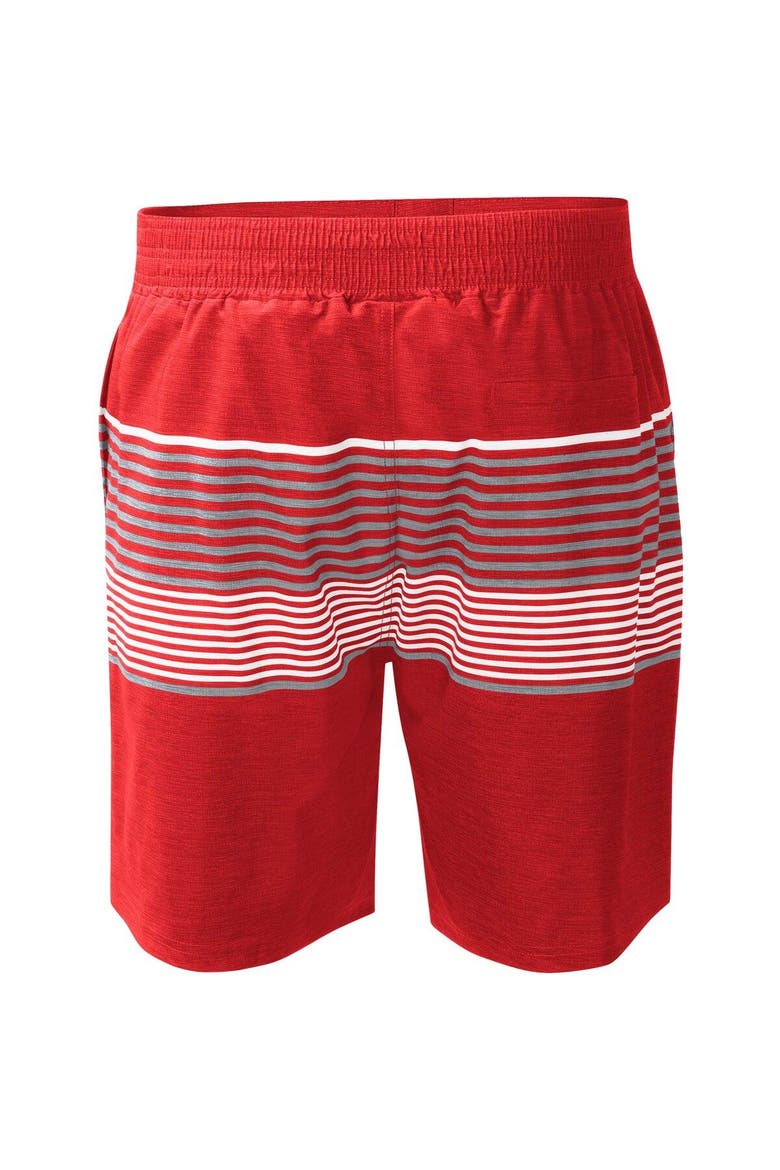 Men's G-III Sports by Carl Banks  Red Los Angeles Angels Coastline Volley Swim Shorts, Alternate, color, Red