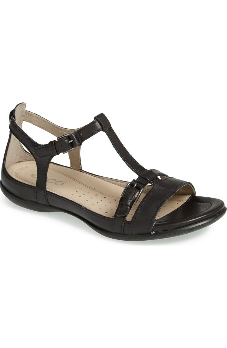 ECCO 'Flash' T-Strap Sandal, Main, color,