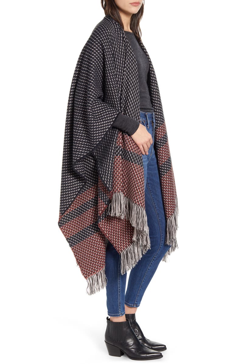 Treasure & Bond Stitch Stripe Ruana, Alternate, color,