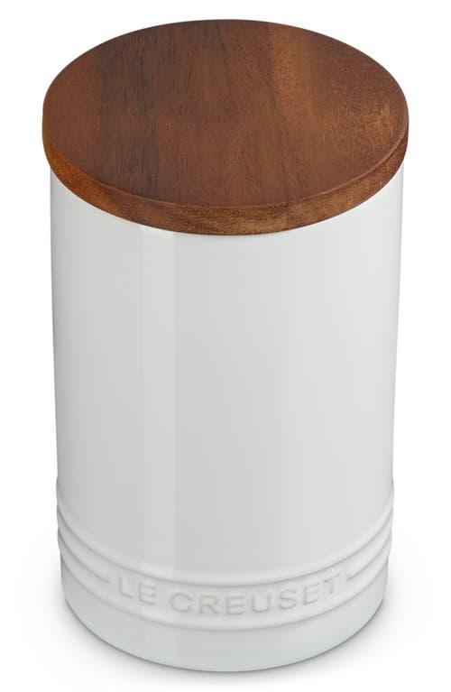 Le Creuset Signature Stoneware 26-ounce Storage Canister In White