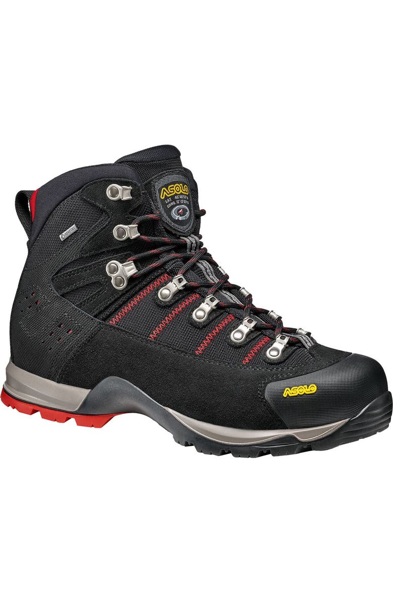 Asolo Fugitive Gtx Wide Hiking Boot - Men
s, Alternate, color, Black/Red