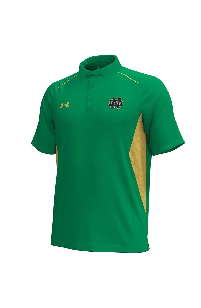 Under Armour Men's Under Armour  Kelly Green Notre Dame Fighting Irish Title Performance Polo, Alternate, color, 