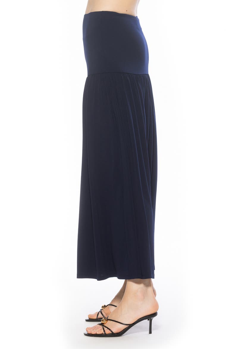Aven Drop Waist Maxi Skirt, Alternate, color, NAVY