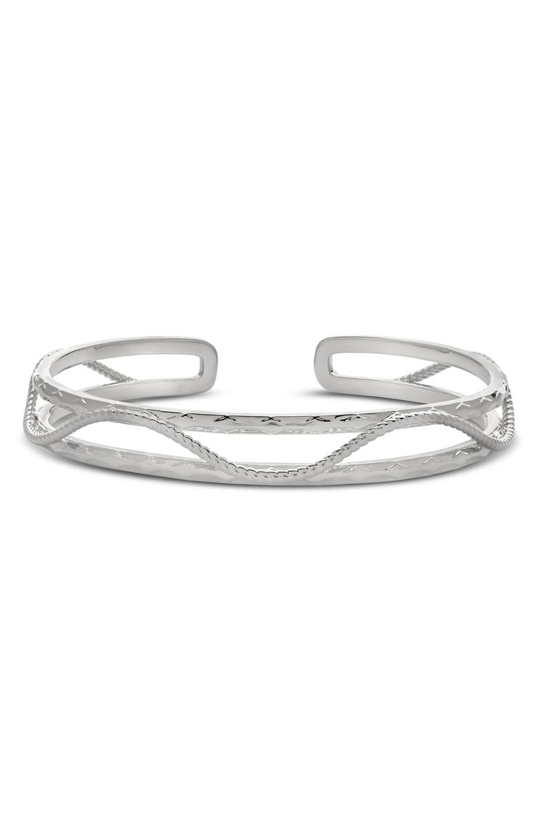 Sterling Forever Fallon Cuff Bracelet, Main, color, 