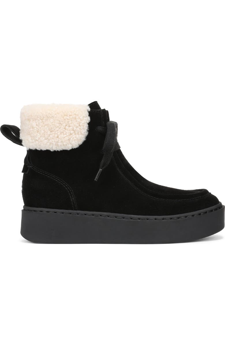 Favorite Daughter Sunny Genuine Shearling Lined Platform Bootie, Alternate, color, Black
