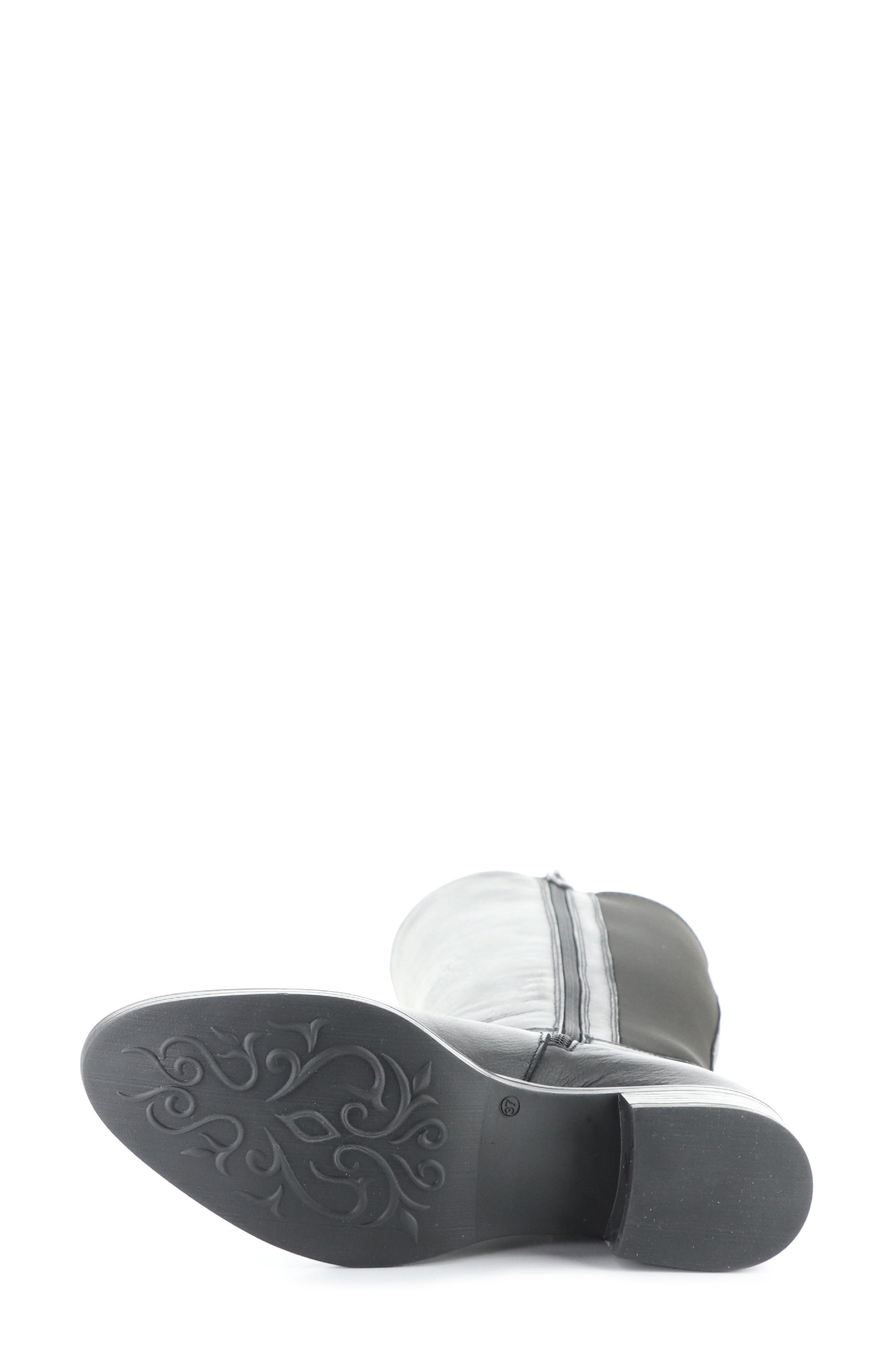 Bos. & Co. Aero Waterproof Knee High Boot, Alternate, color, Black Feel/ Trico