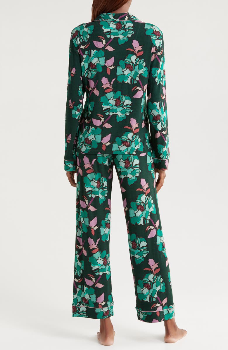 Alivia Sofia Print Pajamas, Alternate, color, Stained Glass Floral Emerald