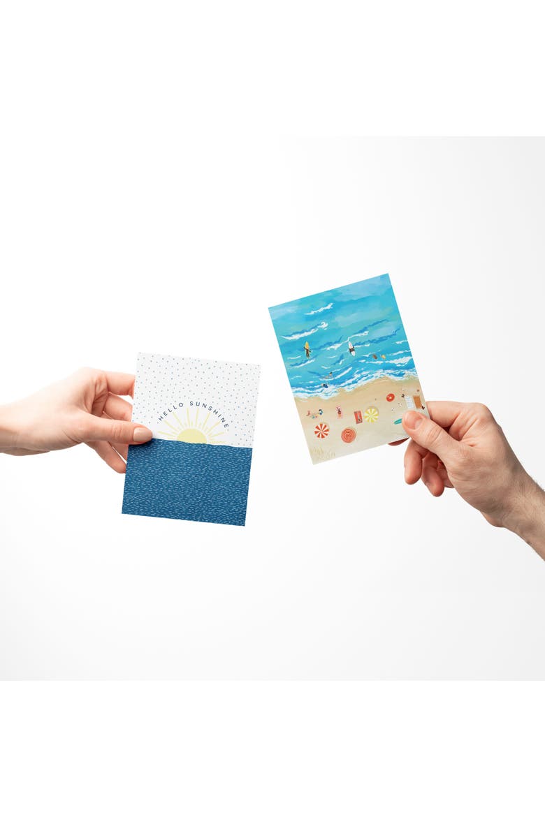 Everyday Greeting Card Pack (3ct) "Sun, Beach People, Surf", Alternate, color, Multi-Pack