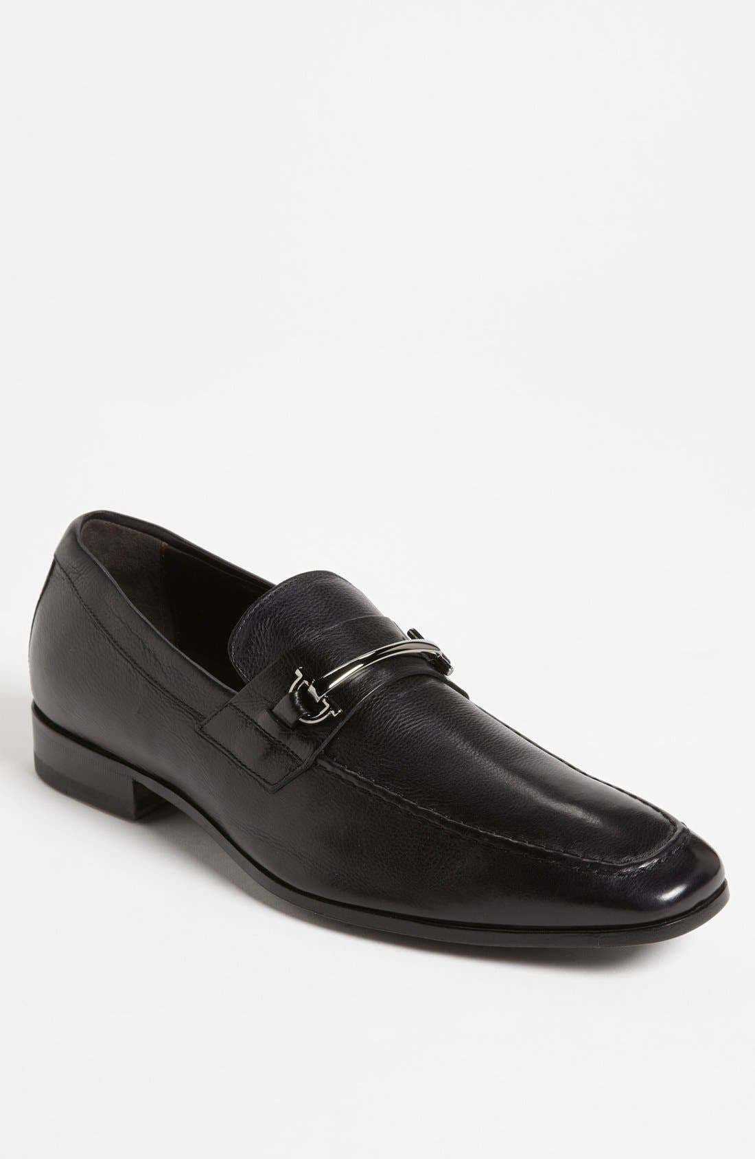 'Mamante II' Bit Loafer, Main, color, BLACK