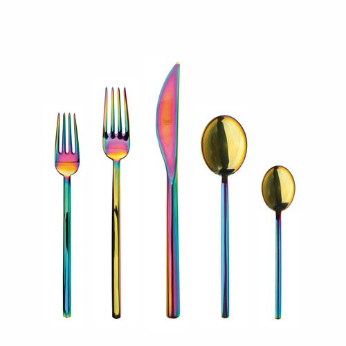 Mepra Due Rainbow 20-piece Flatware Set In Multi