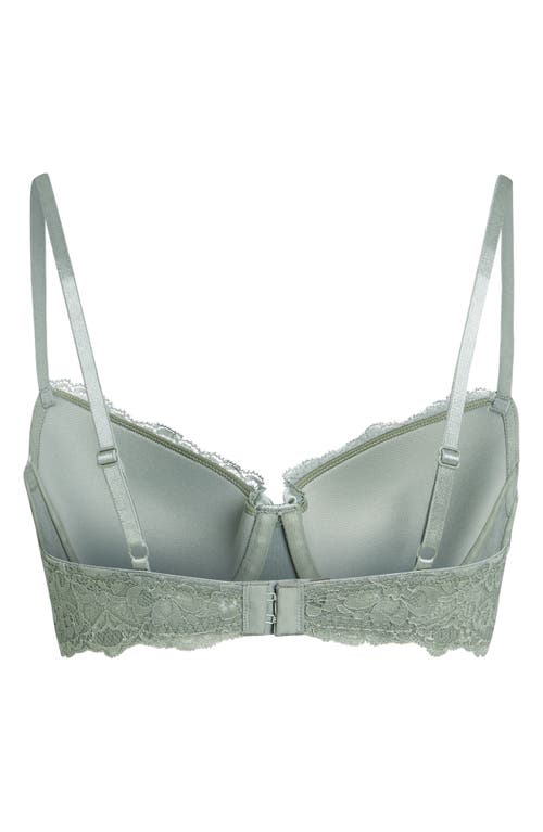 Hunkemoller Hunkemöller Marine Lace Underwire Bra In Iceberg Green