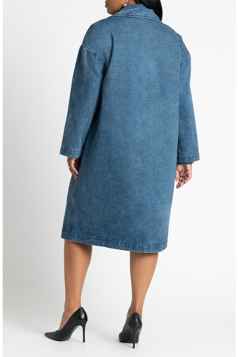 Denim Overcoat, Alternate, color, MEDIUM WASH