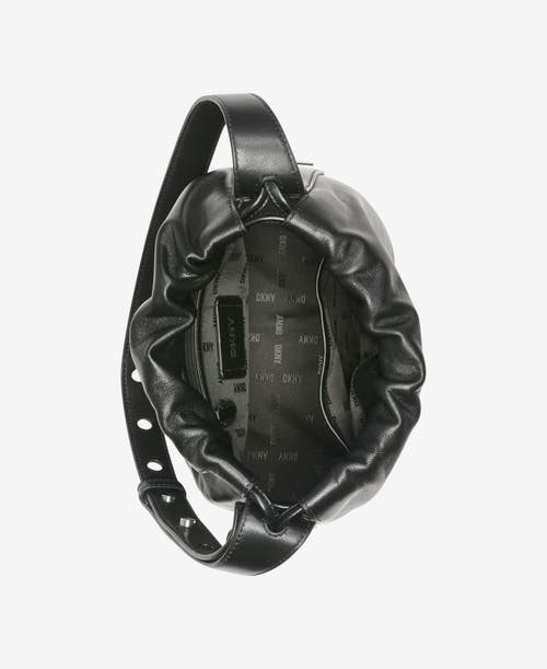 Dkny Channing Drawstring In Black/silver