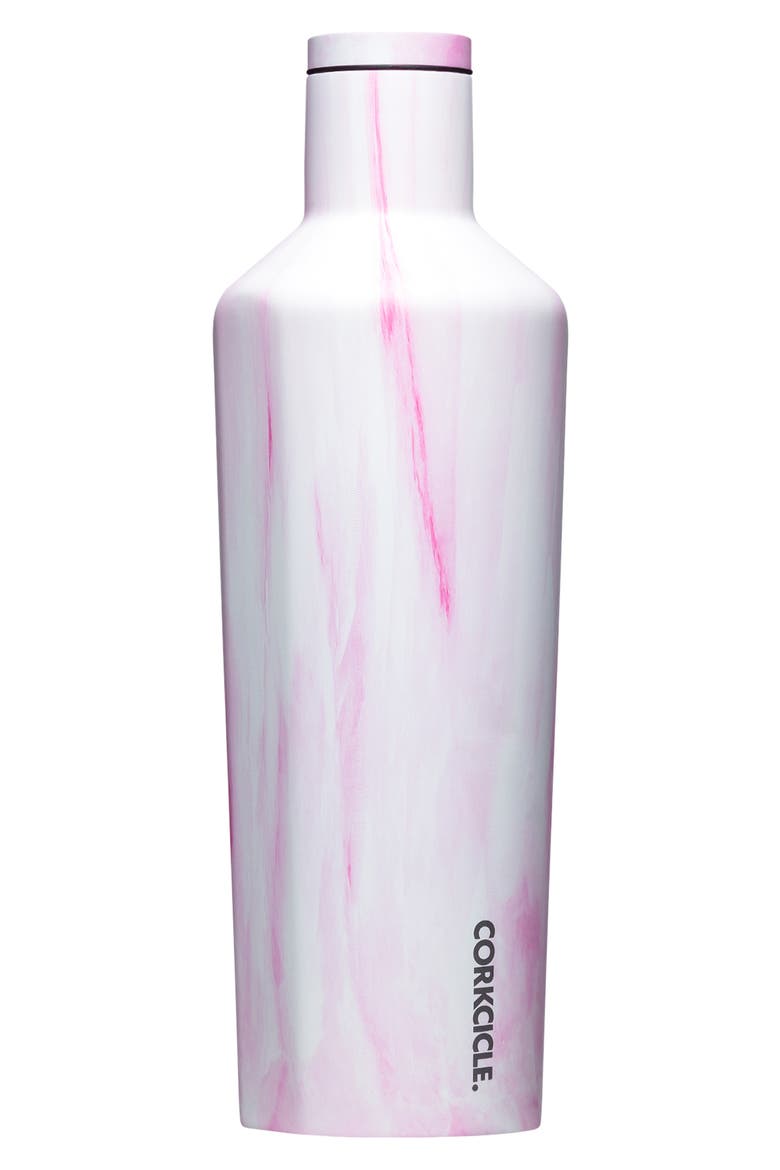Stainless Steel Canteen, Main, color, PINK MARBLE