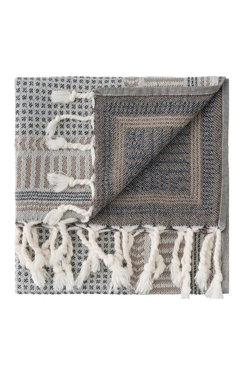 Oliviera Home Kilim Turkish Cotton Bath and Hand Towel - Set, Alternate, color, Black