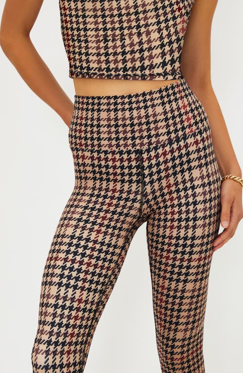 Beach Riot Piper Legging In Midnight Houndstooth In Multi