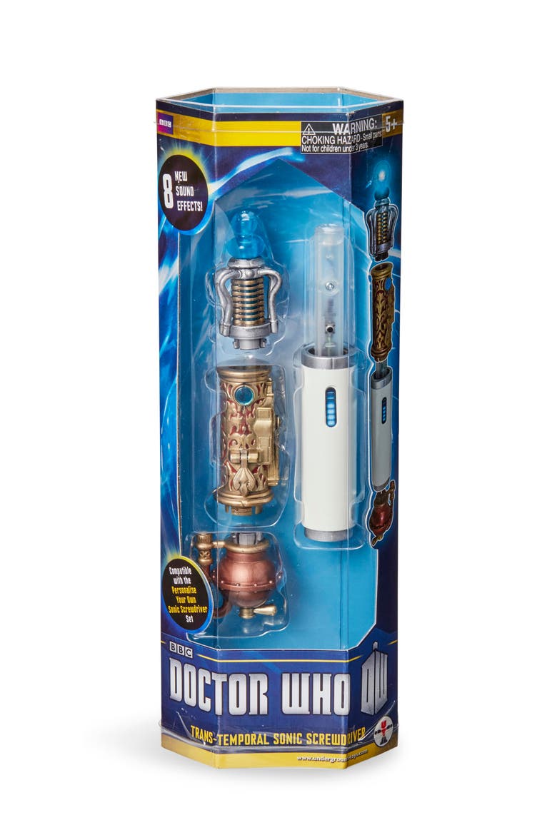 Doctor Who Trans-Temporal Sonic Screwdriver With Sound, Alternate, color, Gold