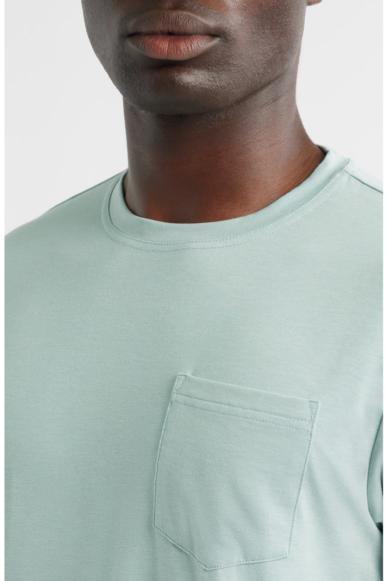 Flex Performance Pocket T-Shirt, Alternate, color, HEATHER OCEAN MIST