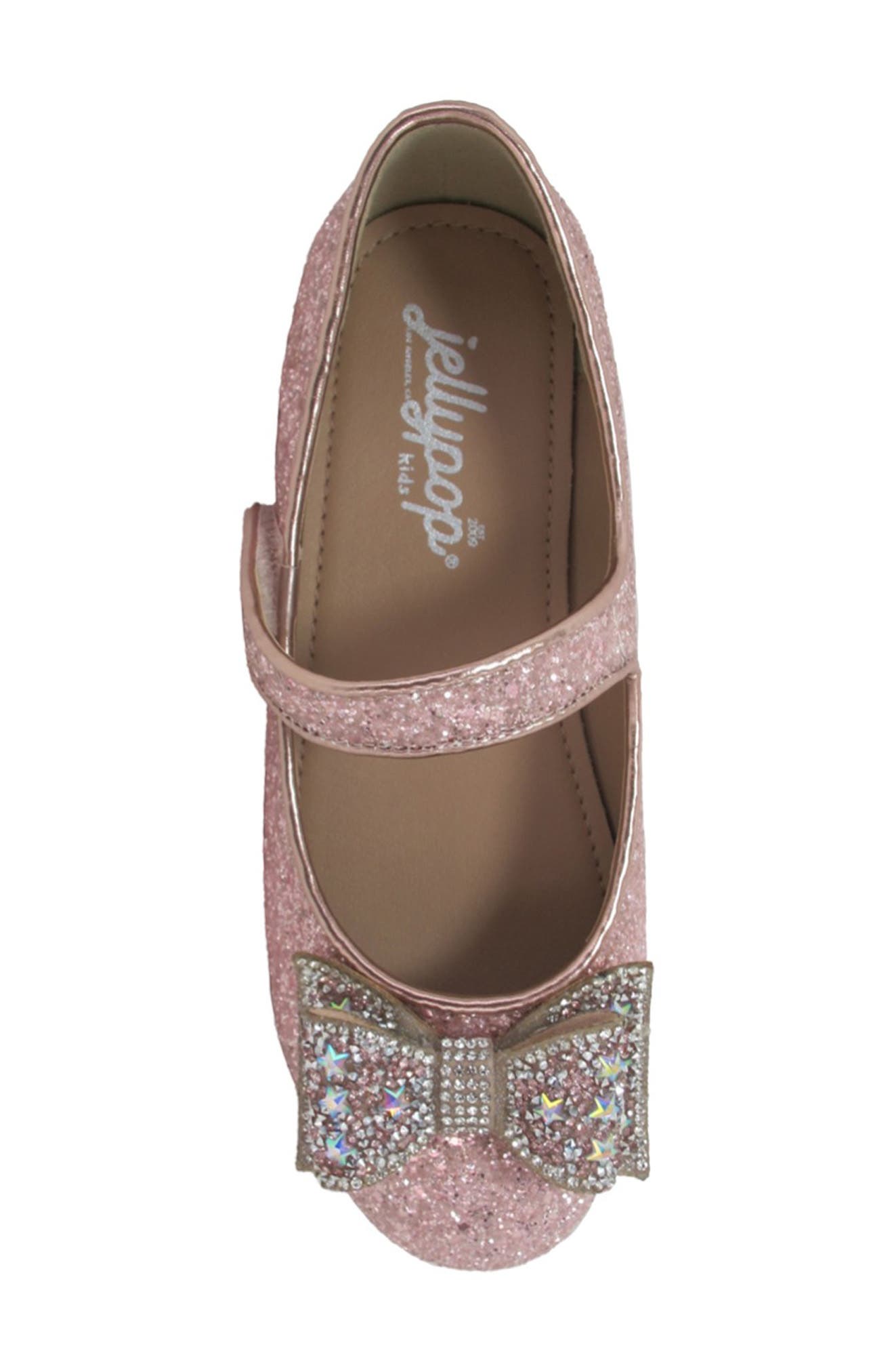 JELLYPOP Kids' Dalton Glitter Mary Jane Flat, Alternate, color, Pink