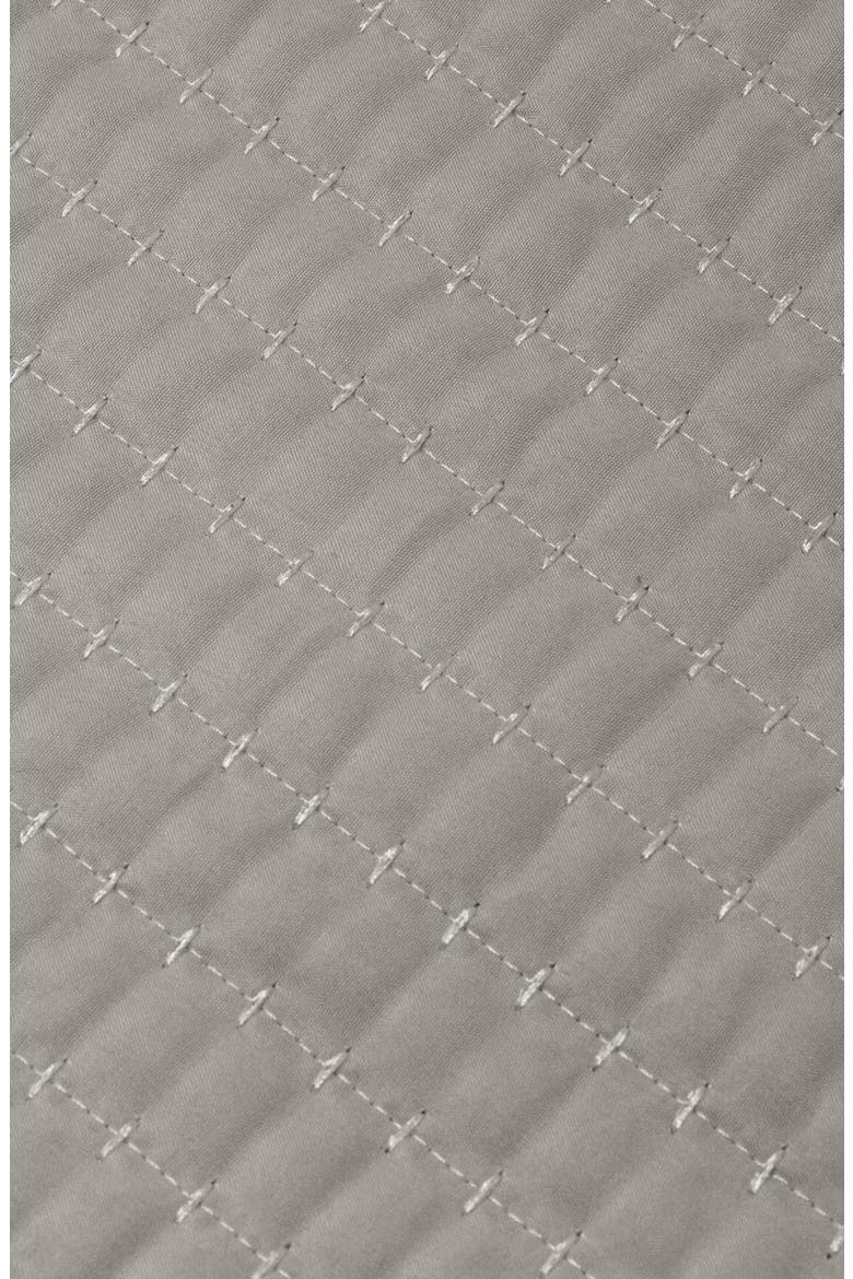 Channel Stitch Quilt Set, Alternate, color, LIGHT GRAY
