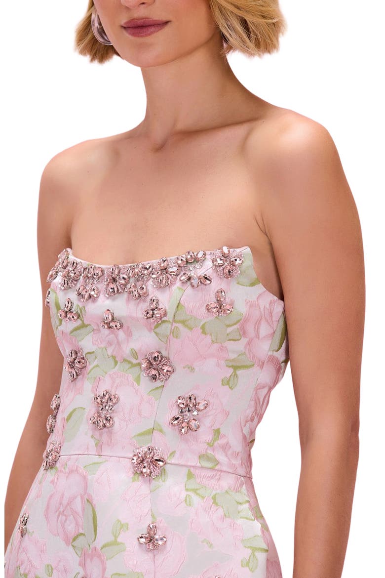 Garden Jacquard Mini Dress, Alternate, color, PINK